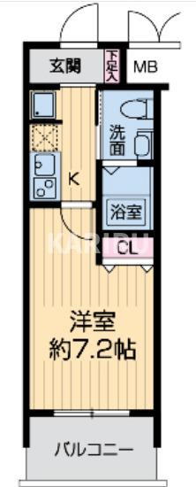 エス・キュート城東中央の間取り