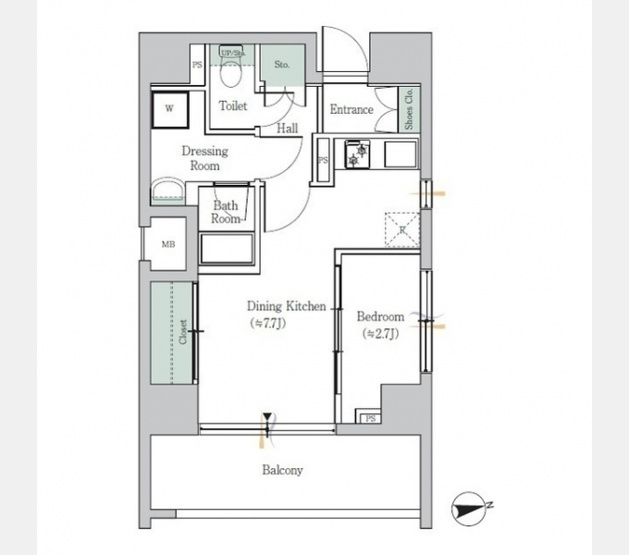 【間取り】 | ＯＮＥ　ＲＯＯＦ　ＦＬＡＴ　ＴＯＧＯＳＨＩ | 間取