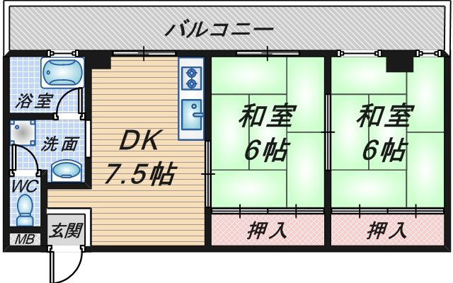 中村マンションの間取り
