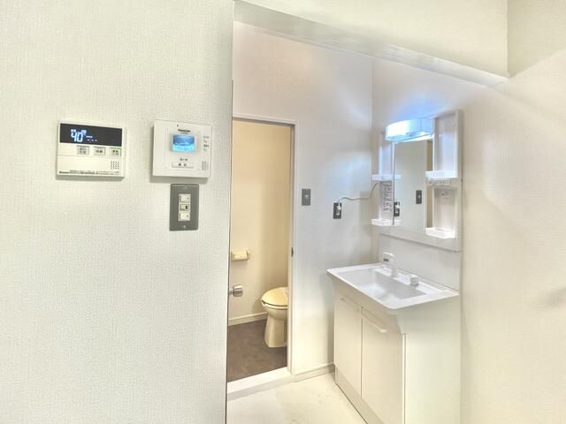 相模原市南区上鶴間６丁目のアパートの独立洗面台