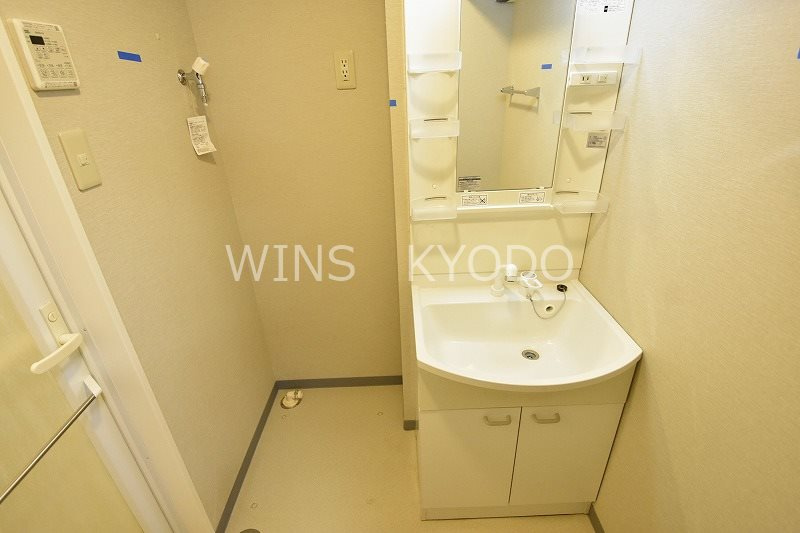 世田谷区経堂５丁目の賃貸マンションの洗面所