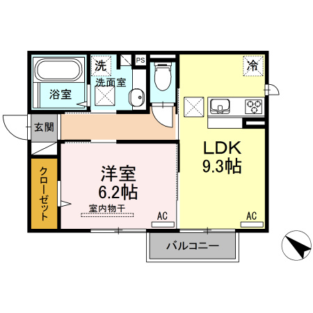 ピラール清水の間取り