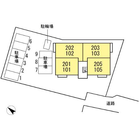 ピラール清水の区画図