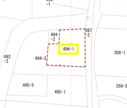 藤岡市篠塚　土地　150の区画図|区画図