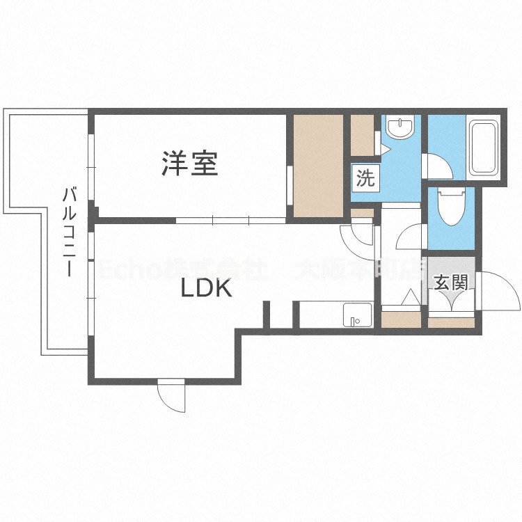 BRAVI南堀江の間取り