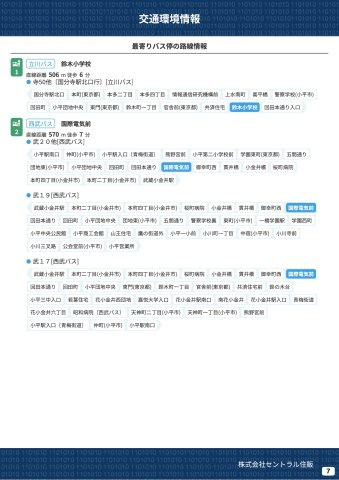 小平市鈴木町１丁目３期Ａ号棟の周辺|本物件の生活に必要な施設を地図上に一覧にしました。徒歩10分以内程度の近隣施設です。