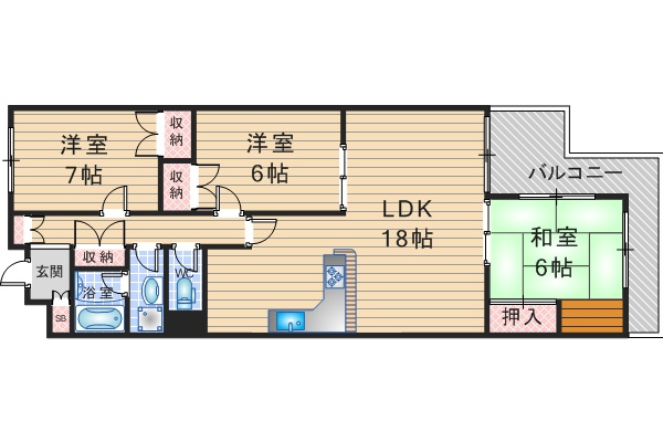 グレインヂ泉丘の間取り