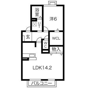 QUATRE　FEUILLES向日町の間取り