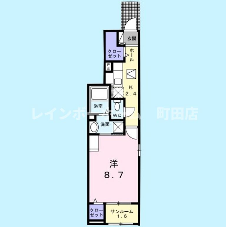 ココ・ビーナＡ※初期費用分割あと払いサービス利用可能物件の間取り