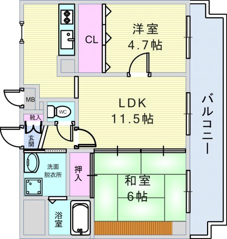 コートイケガミの間取り