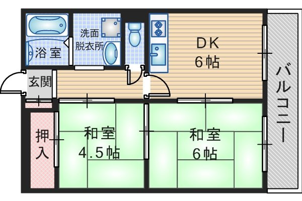 コーポ桜の町の間取り