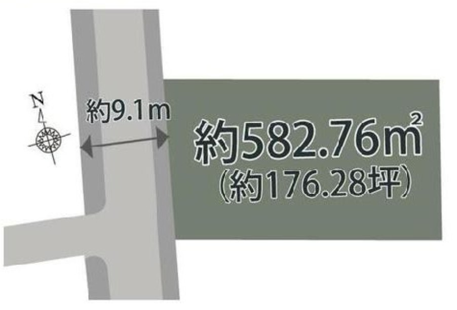 大平町富田　売土地176坪