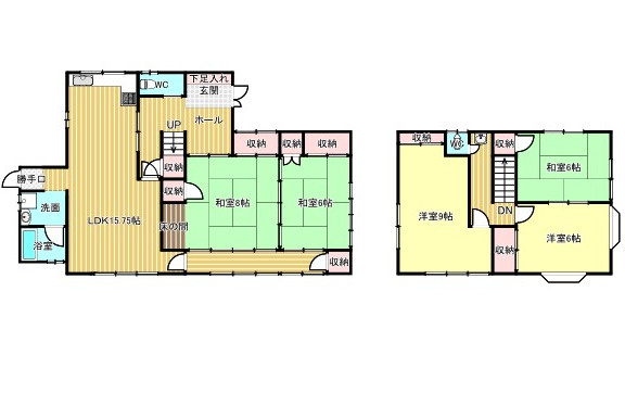 中古住宅　岩崎の間取り