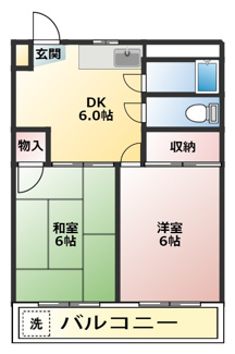 【間取り】 | サンハイツ新堀