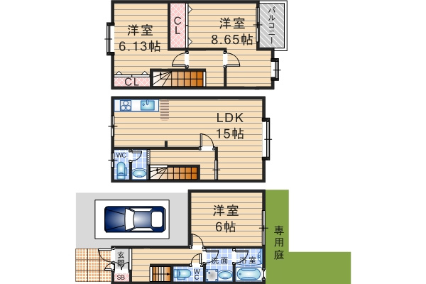 CONCIERGEの間取り