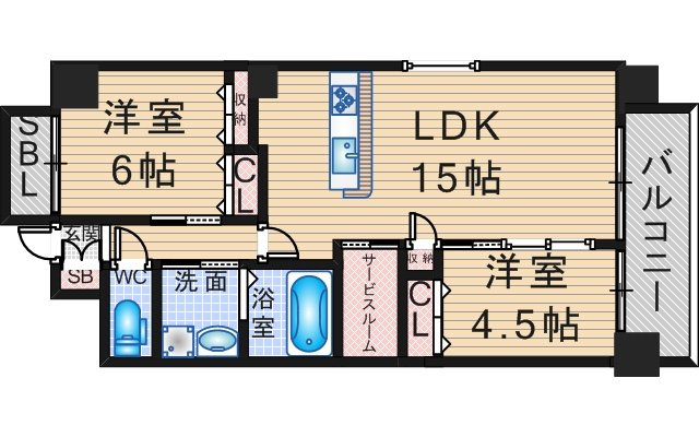 ブリエヴェール北桜塚の間取り