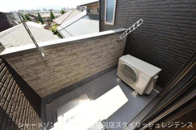 プルーム中原東のバルコニー