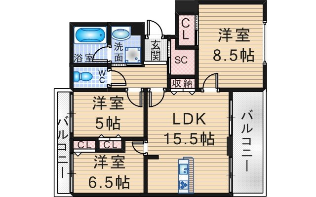 ＢＬＡＮＣＦＯＲＥＴの間取り