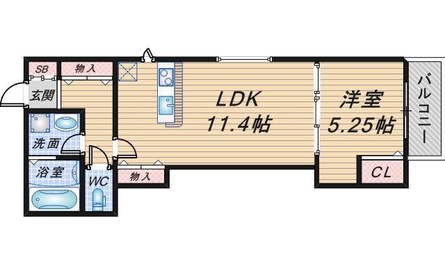 Comfort Flats曽根東町の間取り