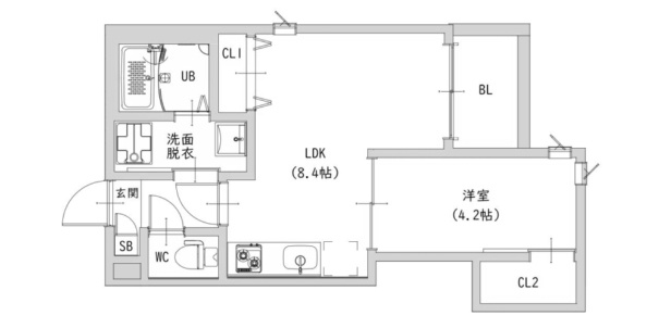 プルーム中原東の間取り