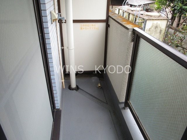 世田谷区千歳台３丁目の賃貸マンションのバルコニー