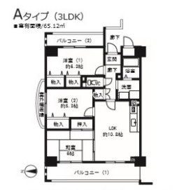 エレガンス巽　巽小学校区の間取り|エレガンス巽　間取り