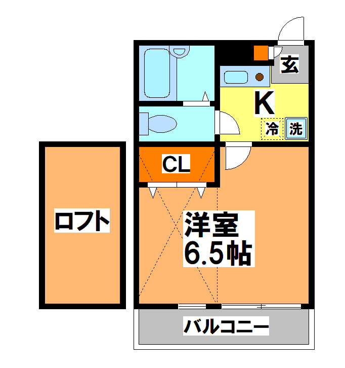 三鷹市上連雀２丁目のアパートの間取り
