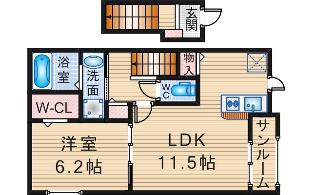 桜の町　千里川住宅の間取り
