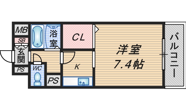 フローライト蛍池の間取り