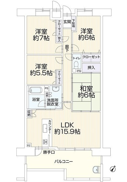 パークヒルズ高陽グランドステージの間取り