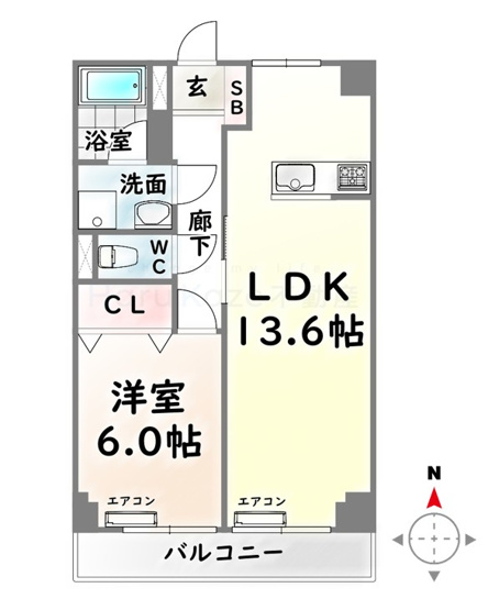 【間取り】 | タケセイハイツ道徳【名古屋市賃貸・RC造】