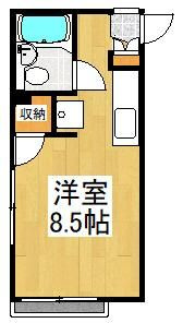 【間取り】 | グランドヒル岡上B(グランドヒル)