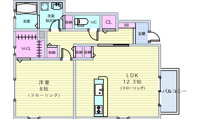 フランドールの間取り