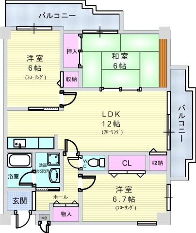 サンヴェールの間取り