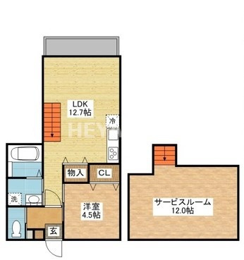 modern palazzo東長崎の間取り