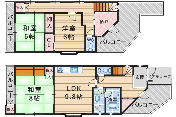 サンシャインセブンの間取り