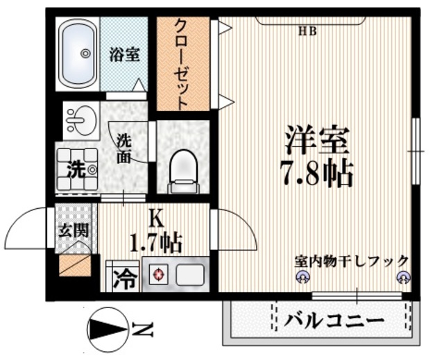 Ｍｅｇ牛込の間取り|★最上階角部屋２面窓あり★