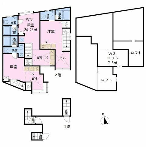 【間取り】 | ＳＵＶＡＣＯ羽田Ｗ