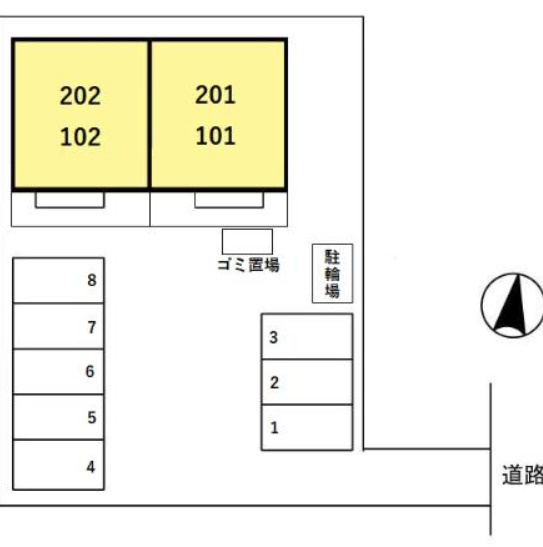 プチメゾンの区画図
