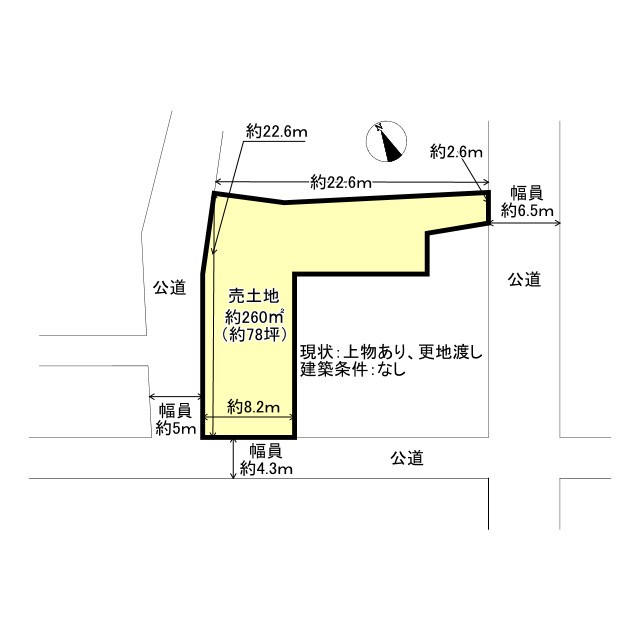 姫路市柿山伏売土地の土地図