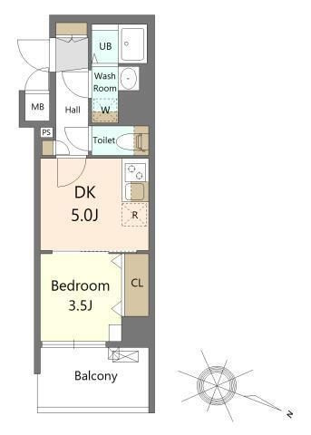 Ｓ－ＲＥＳＩＤＥＮＣＥ横濱吉野町ｂｕｒｇｅｏｎの間取り