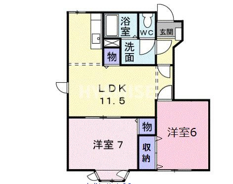 フレンド大囿の間取り