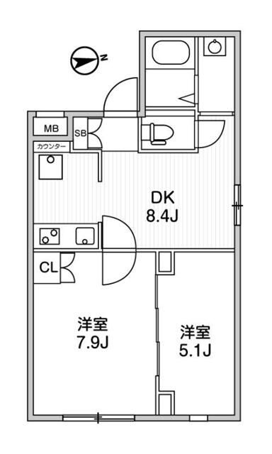 アルティザ新宿落合ソノリテの間取り