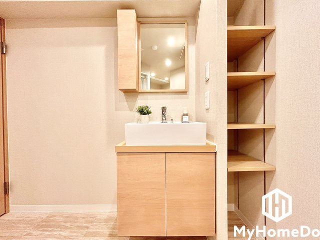 パレス守山の独立洗面台|使い勝手がいい洗面台で、朝の時間を快適に