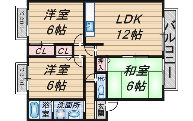 サンライフの間取り