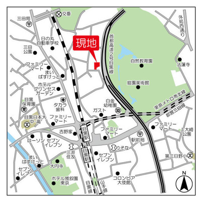【地図】 | プレステージレジデンス白金長者丸