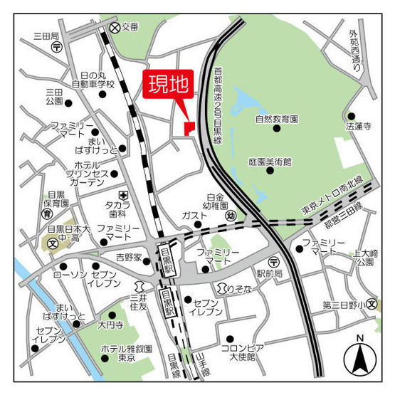 【地図】 | プレステージレジデンス白金長者丸