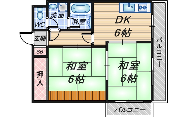 サンロード3の間取り