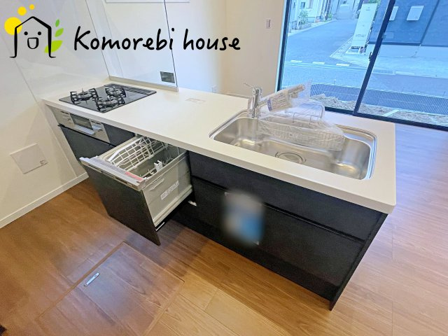 大宮南中野　新築一戸建て　ルシェール　Dのキッチン|26.8.28　撮影済み