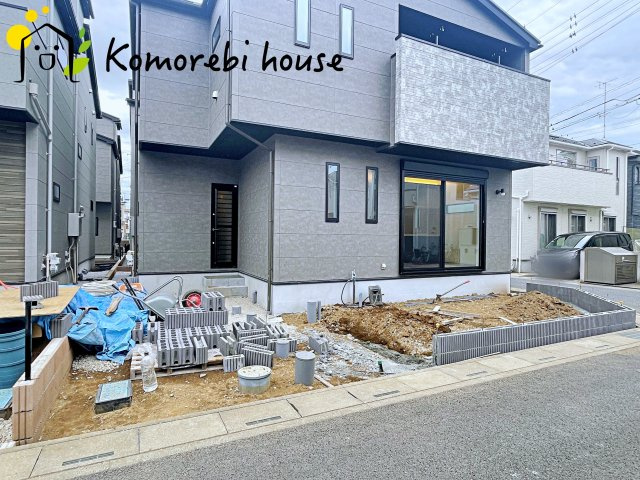 大宮南中野　新築一戸建て　ルシェール　Dの前面道路含む現地写真|7/21撮影